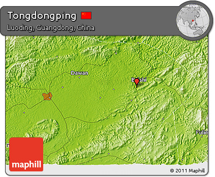 Physical 3D Map of Tongdongping