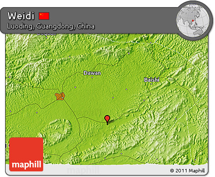Physical 3D Map of Weidi