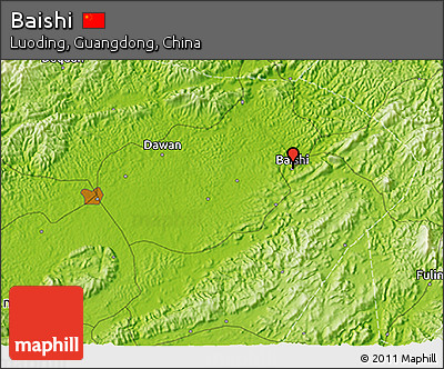 Physical 3D Map of Baishi