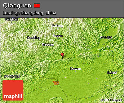 Physical 3D Map of Qianguan
