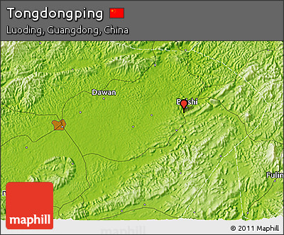 Physical 3D Map of Tongdongping