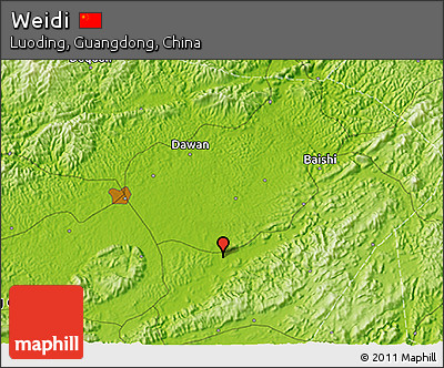 Physical 3D Map of Weidi
