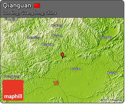 Physical 3D Map of Qianguan