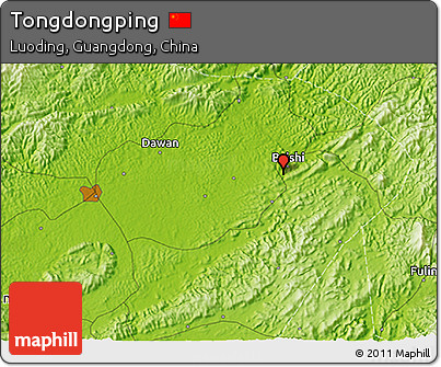 Physical 3D Map of Tongdongping