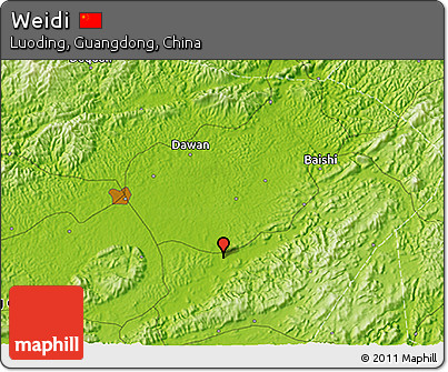 Physical 3D Map of Weidi