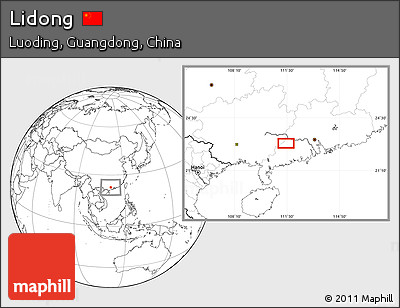 Blank Location Map of Lidong