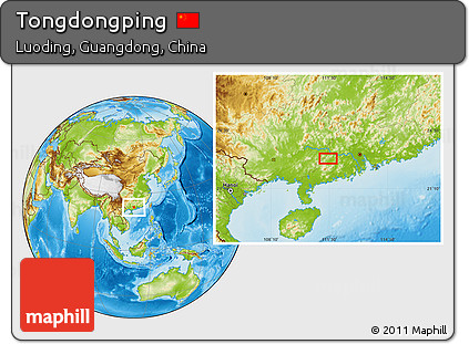 Physical Location Map of Tongdongping