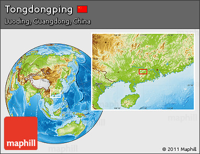 Physical Location Map of Tongdongping