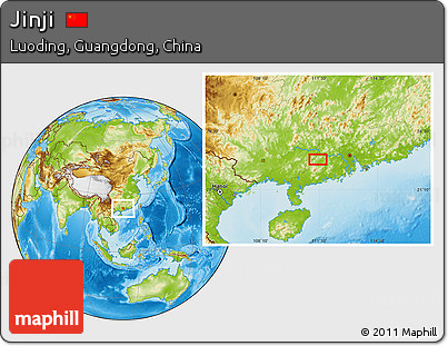 Physical Location Map of Jinji