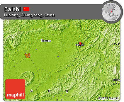 Physical Map of Baishi