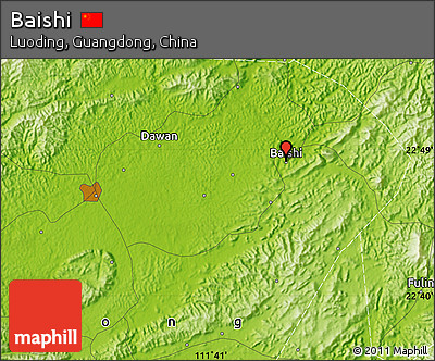 Physical Map of Baishi