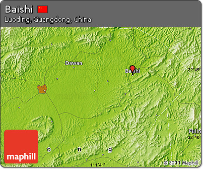 Physical Map of Baishi