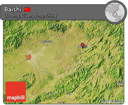 Satellite Map of Baishi