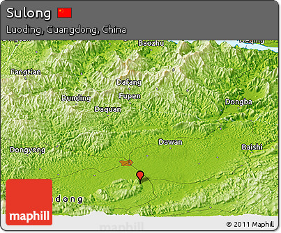 Physical Panoramic Map of Sulong