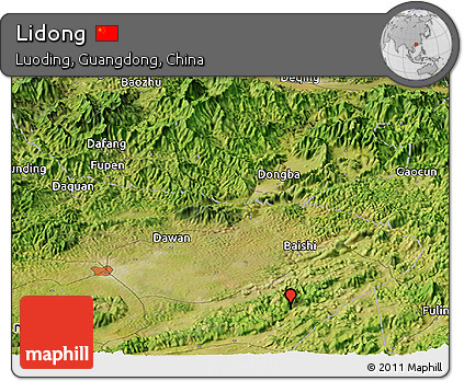 Satellite Panoramic Map of Lidong