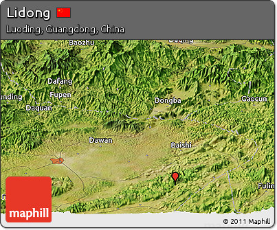 Satellite Panoramic Map of Lidong