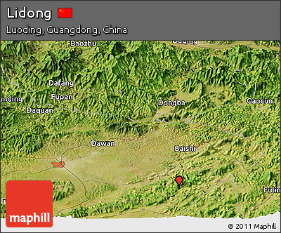 Satellite Panoramic Map of Lidong