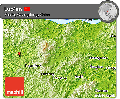 Physical 3D Map of Luo'an