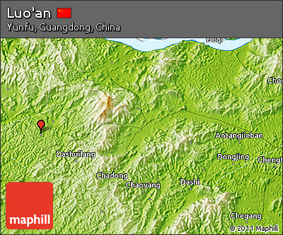 Physical 3D Map of Luo'an