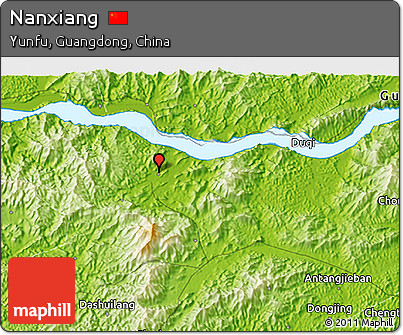 Physical 3D Map of Nanxiang