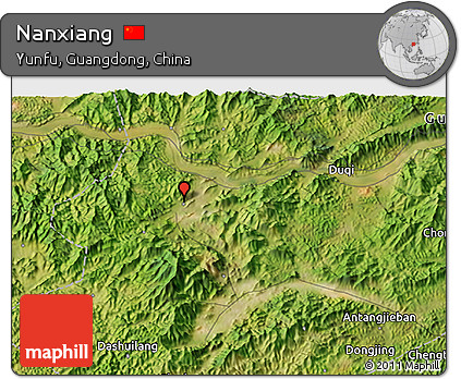 Satellite 3D Map of Nanxiang