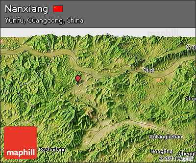 Satellite 3D Map of Nanxiang