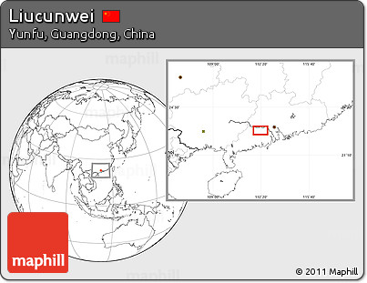Blank Location Map of Liucunwei
