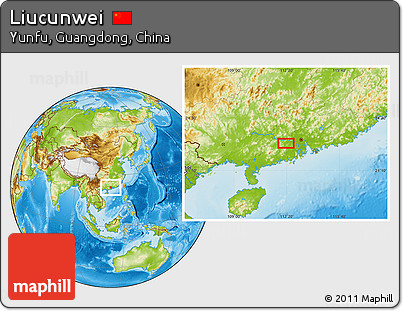 Physical Location Map of Liucunwei