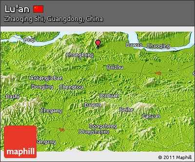 Physical Panoramic Map of Lu'an