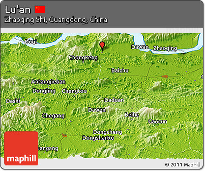 Physical Panoramic Map of Lu'an