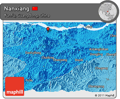Political Panoramic Map of Nanxiang