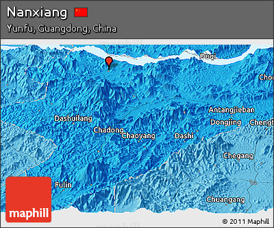 Political Panoramic Map of Nanxiang