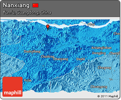 Political Panoramic Map of Nanxiang