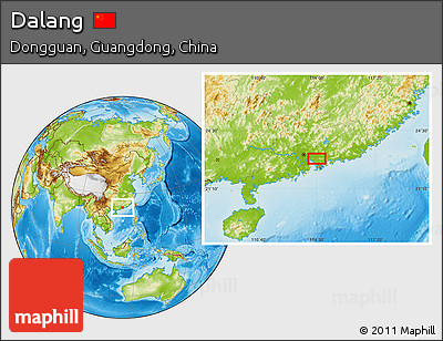 Physical Location Map of Dalang