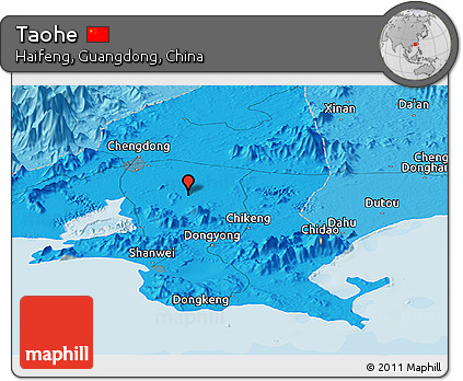 Political Panoramic Map of Taohe