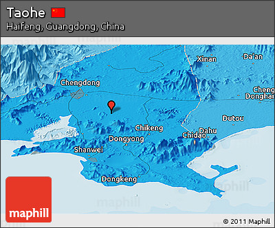 Political Panoramic Map of Taohe