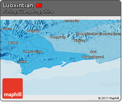 Political Panoramic Map of Luoxintian
