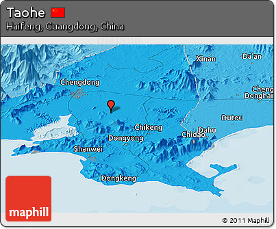 Political Panoramic Map of Taohe