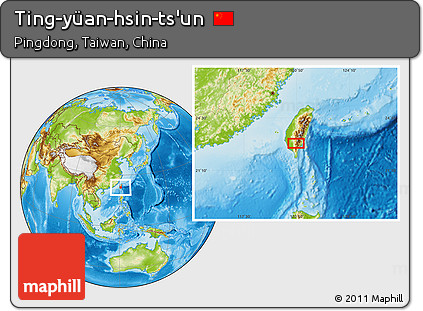 Physical Location Map of Ting-yüan-hsin-ts'un