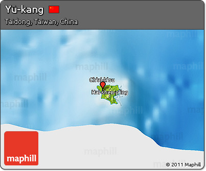 Physical 3D Map of Yü-kang