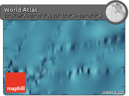 Satellite Map of the Area around 22° 53' 22" N, 125° 43' 29" W