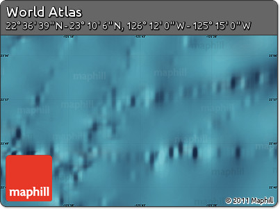 Satellite Map of the Area around 22° 53' 22" N, 125° 43' 29" W