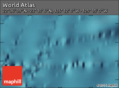 Satellite Map of the Area around 22° 53' 22" N, 125° 43' 29" W