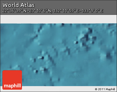 Satellite 3D Map of the Area around 22° 53' 22" N, 132° 40' 30" E