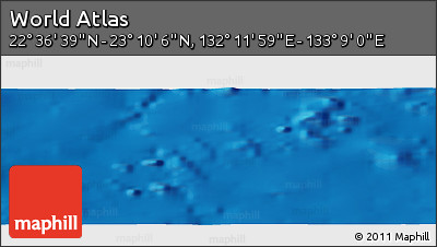 Physical Panoramic Map of the Area around 22° 53' 22" N, 132° 40' 30" E