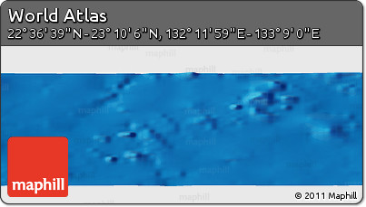 Physical Panoramic Map of the Area around 22° 53' 22" N, 132° 40' 30" E