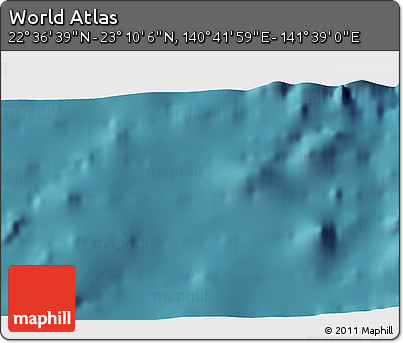 Satellite 3D Map of the Area around 22° 53' 22" N, 141° 10' 30" E