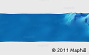 Shaded Relief Panoramic Map of the area around 22° 53' 22" N, 147° 58' 29" E