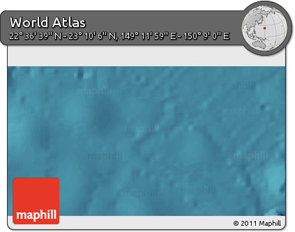 Satellite 3D Map of the Area around 22° 53' 22" N, 149° 40' 30" E