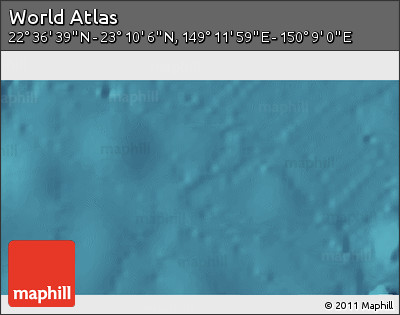 Satellite 3D Map of the Area around 22° 53' 22" N, 149° 40' 30" E